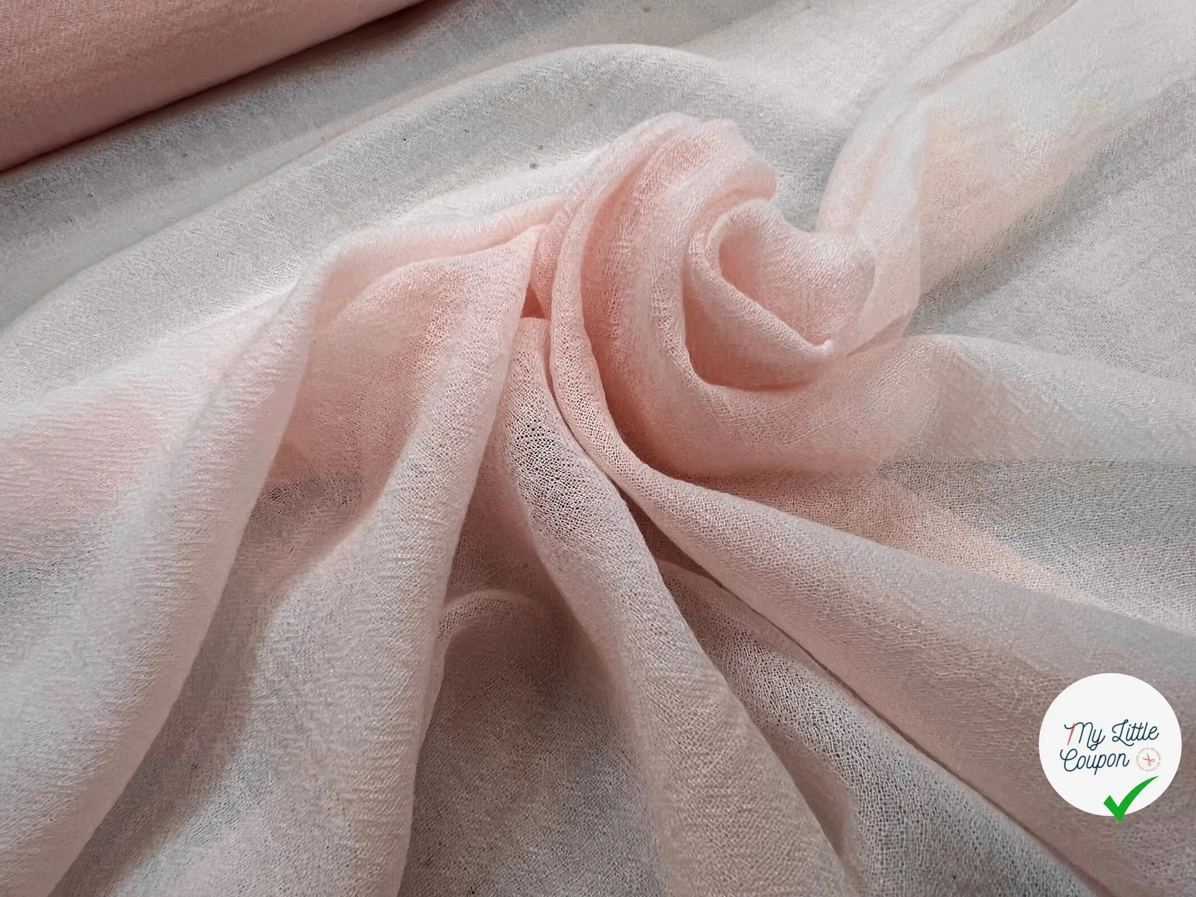 LOWER IMPACT WOOL GAUZE, Pansy Pink - My Little Coupon