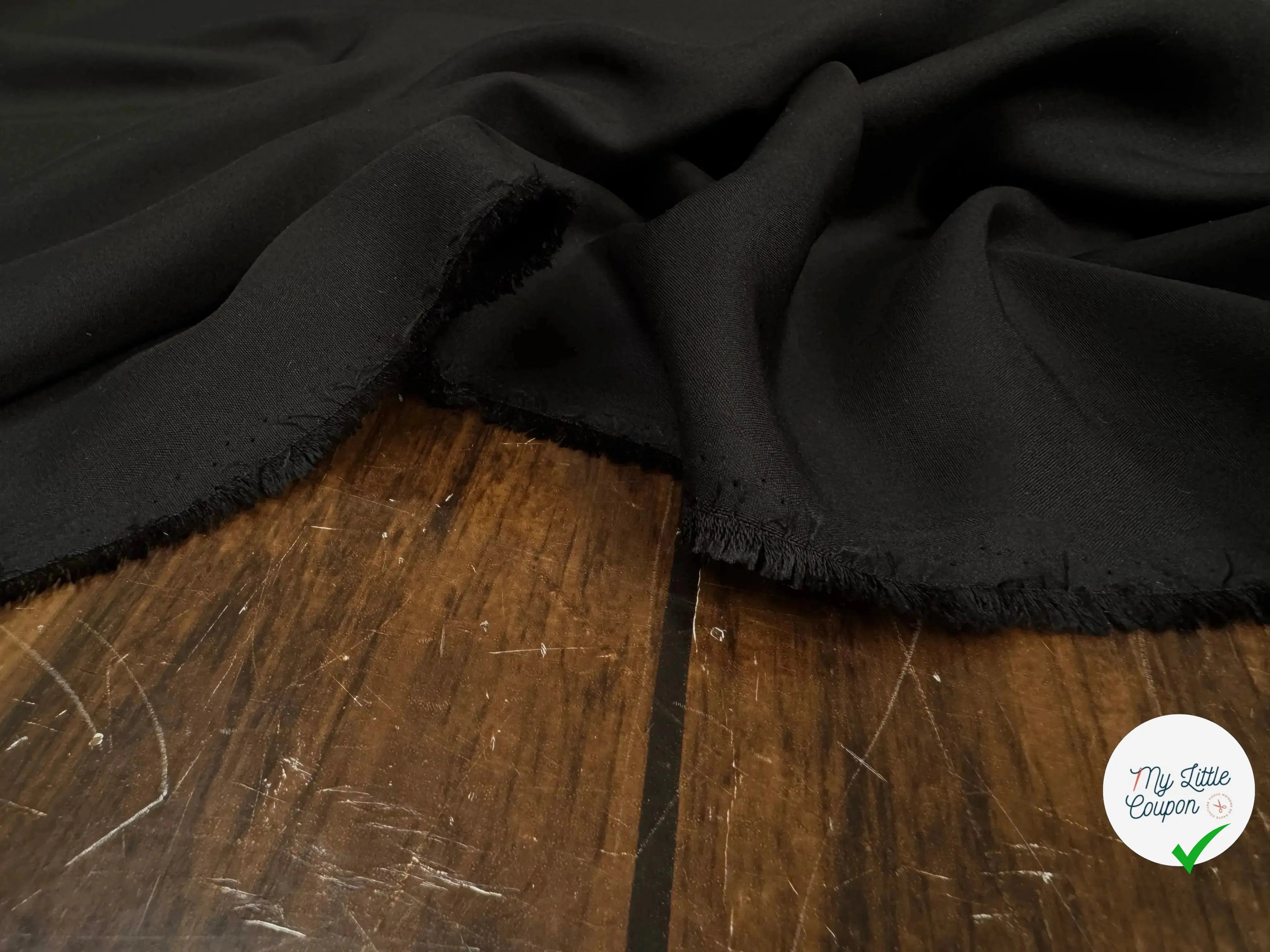 POPELINE DE SOIE, Black - My Little Coupon