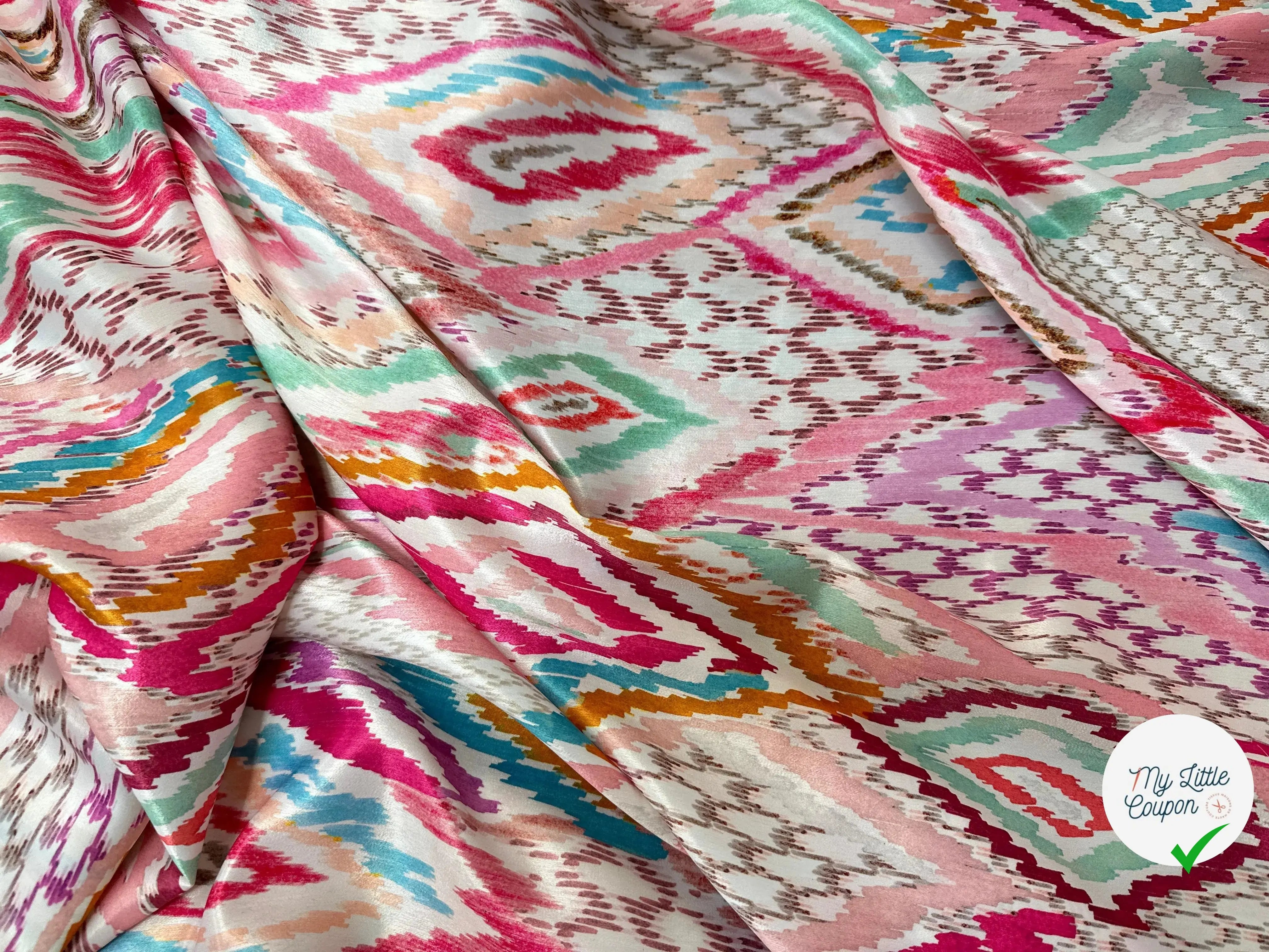 SATIN VELOUTÉ AQUARELLA ROSIE - My Little Coupon