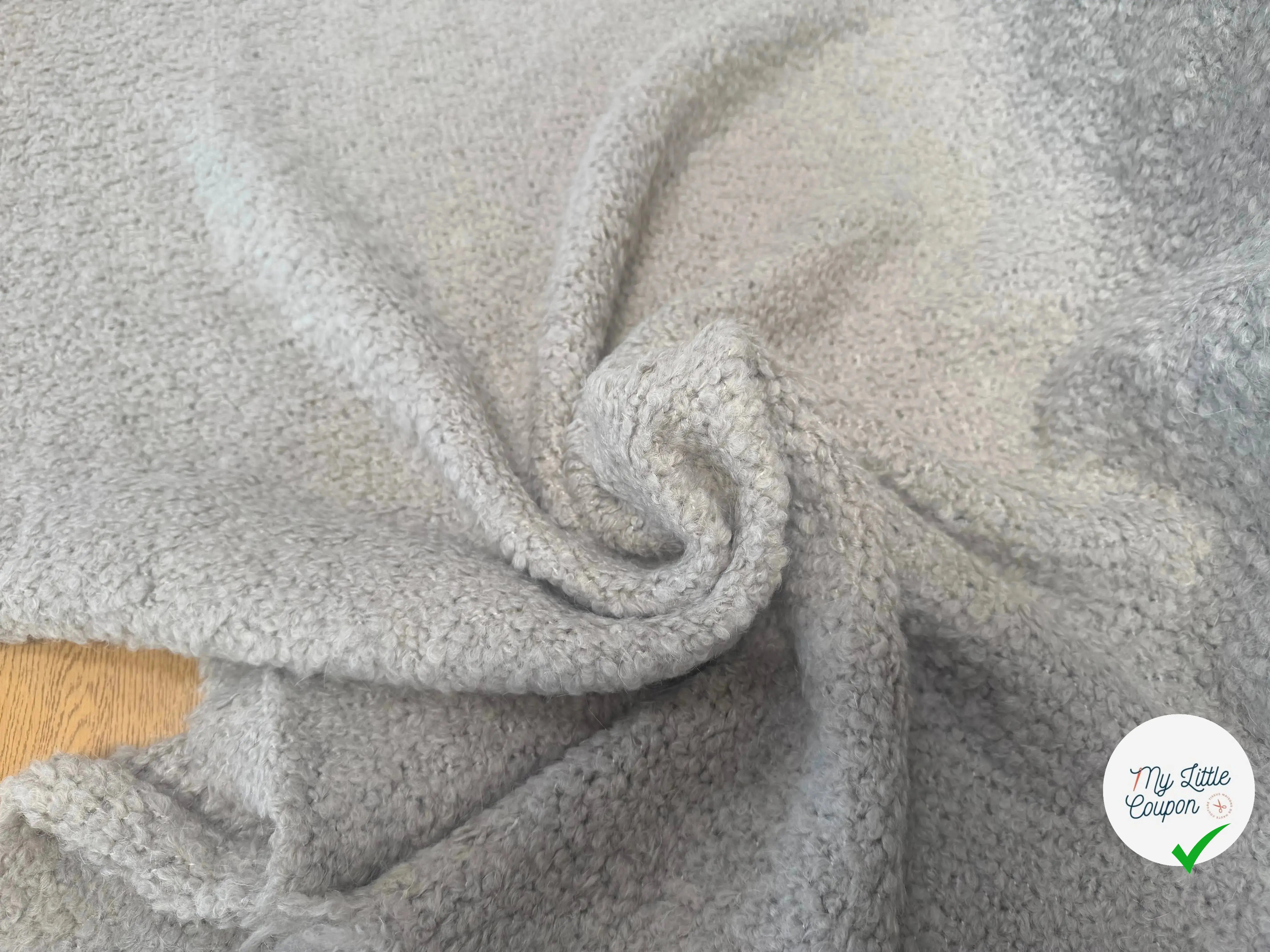 TWEED BOUCLETTE BEIGE STRETCH - My Little Coupon