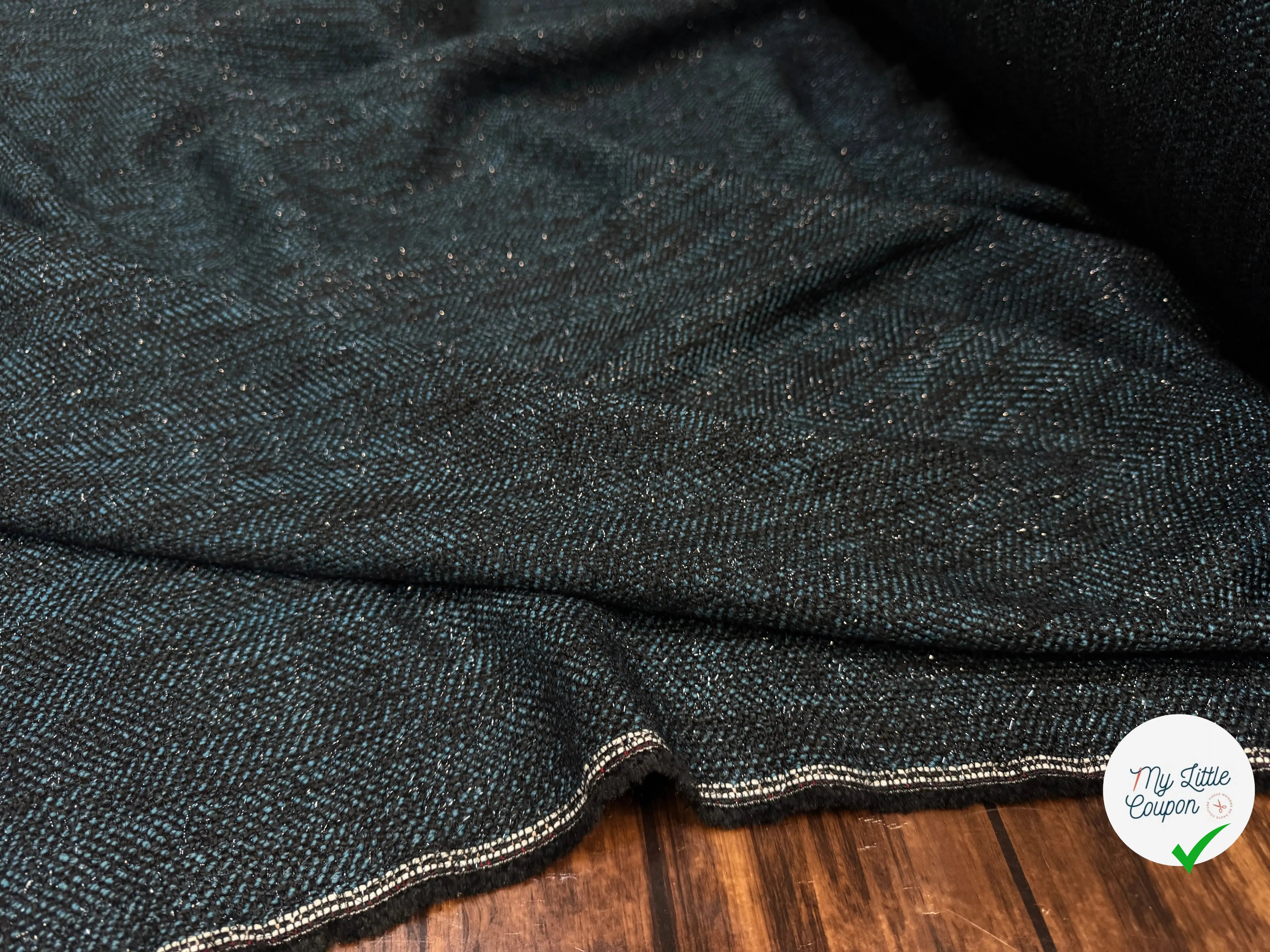 TWEED NOIR TENDANCE BLEU CARNARD - My Little Coupon