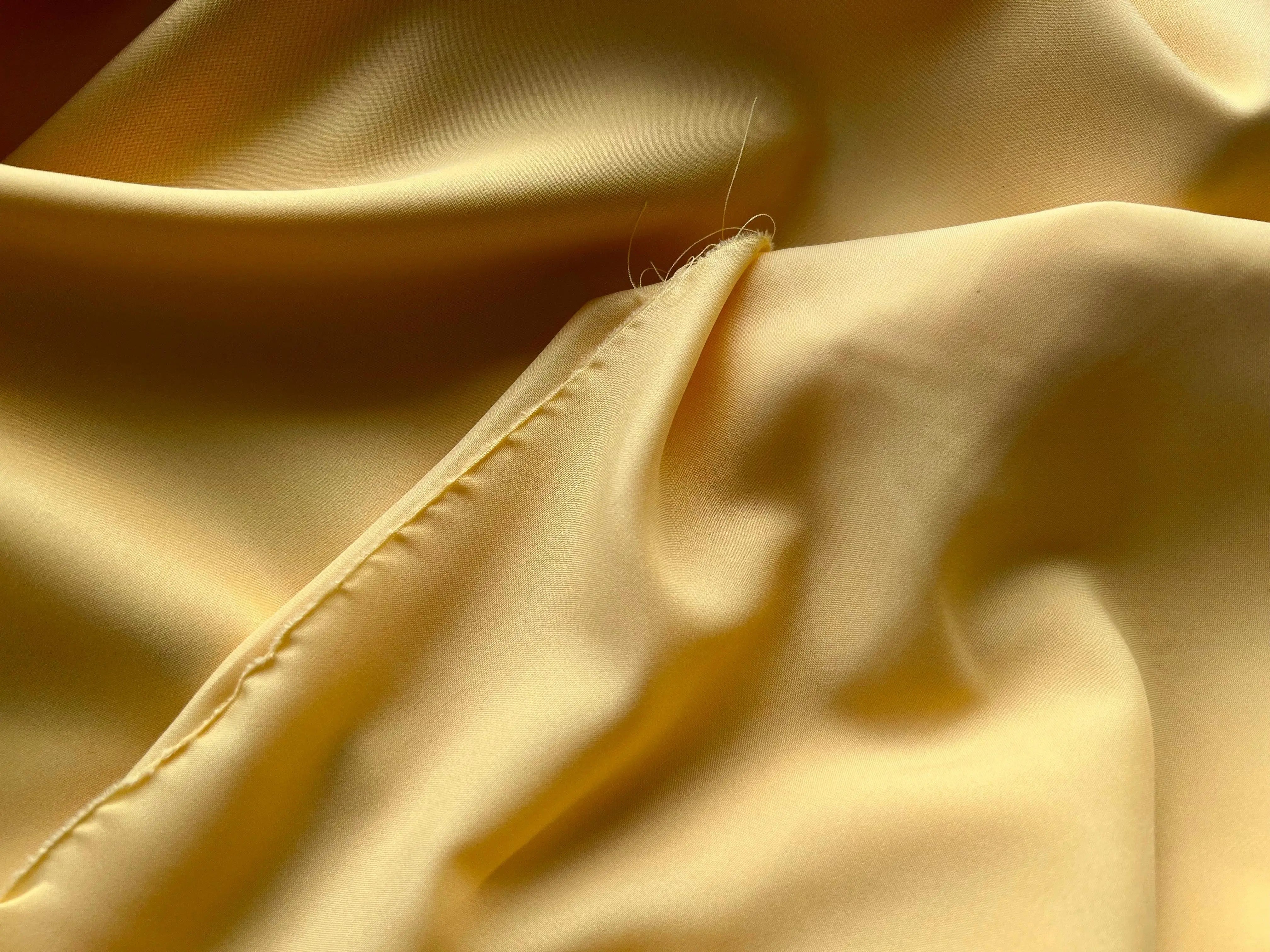 DOUBLURE PONGÉ JAUNE PAILLE - My Little Coupon - tissu - coudre