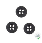 8 BOUTONS SOUPLES A 4 ROUS NOIR 13 MM - My Little Coupon