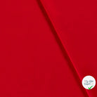 POPELINE DE COTON UNICOLORE ROUGE - My Little Coupon