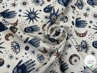 JACQUARD TISSÉ TEINT NAMASTE ALLOVER BLANC - My Little Coupon