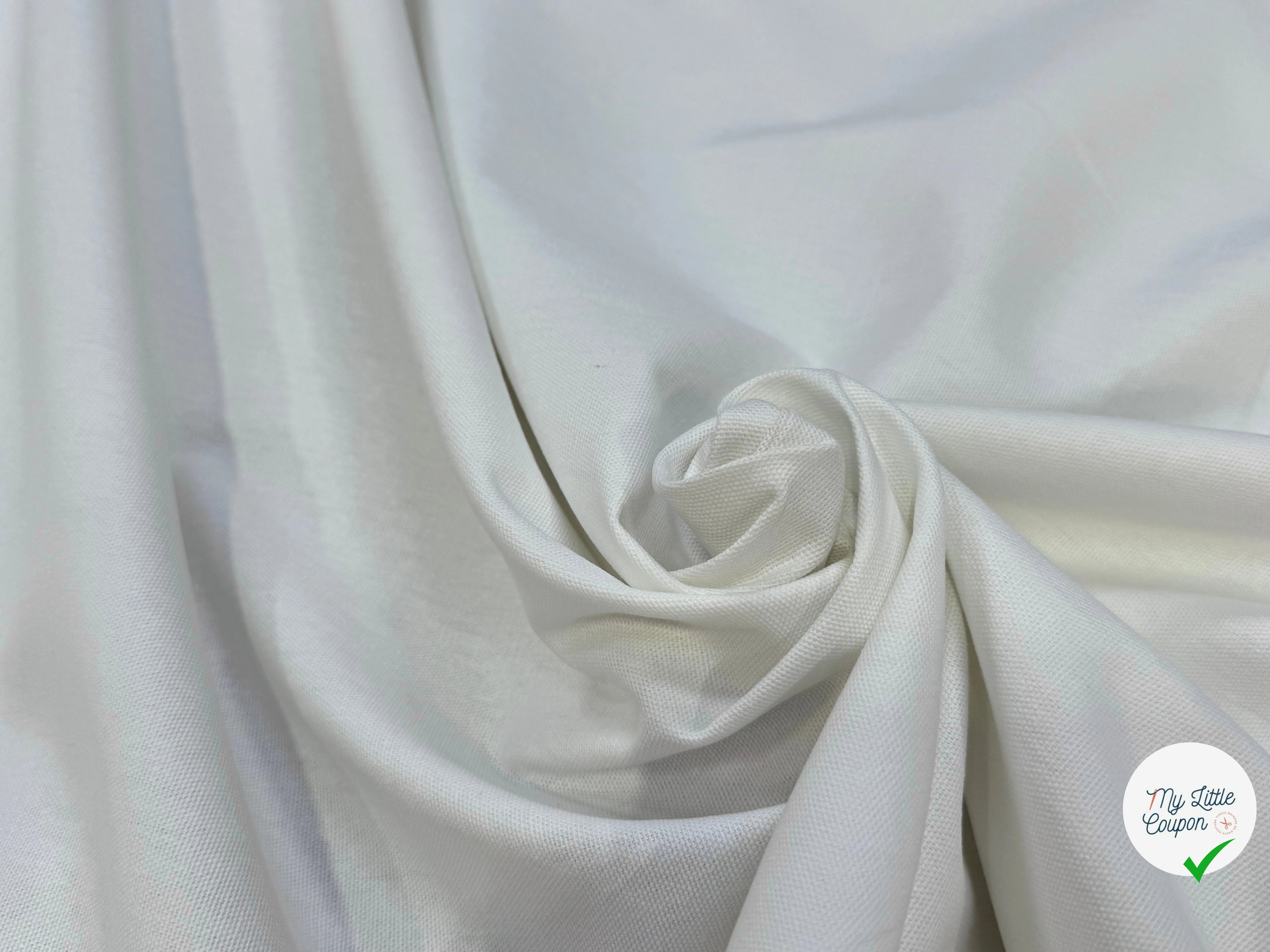 BACHETTE DE COTON GORDON BLANC CASSÉ LAIZE 155 - My Little Coupon