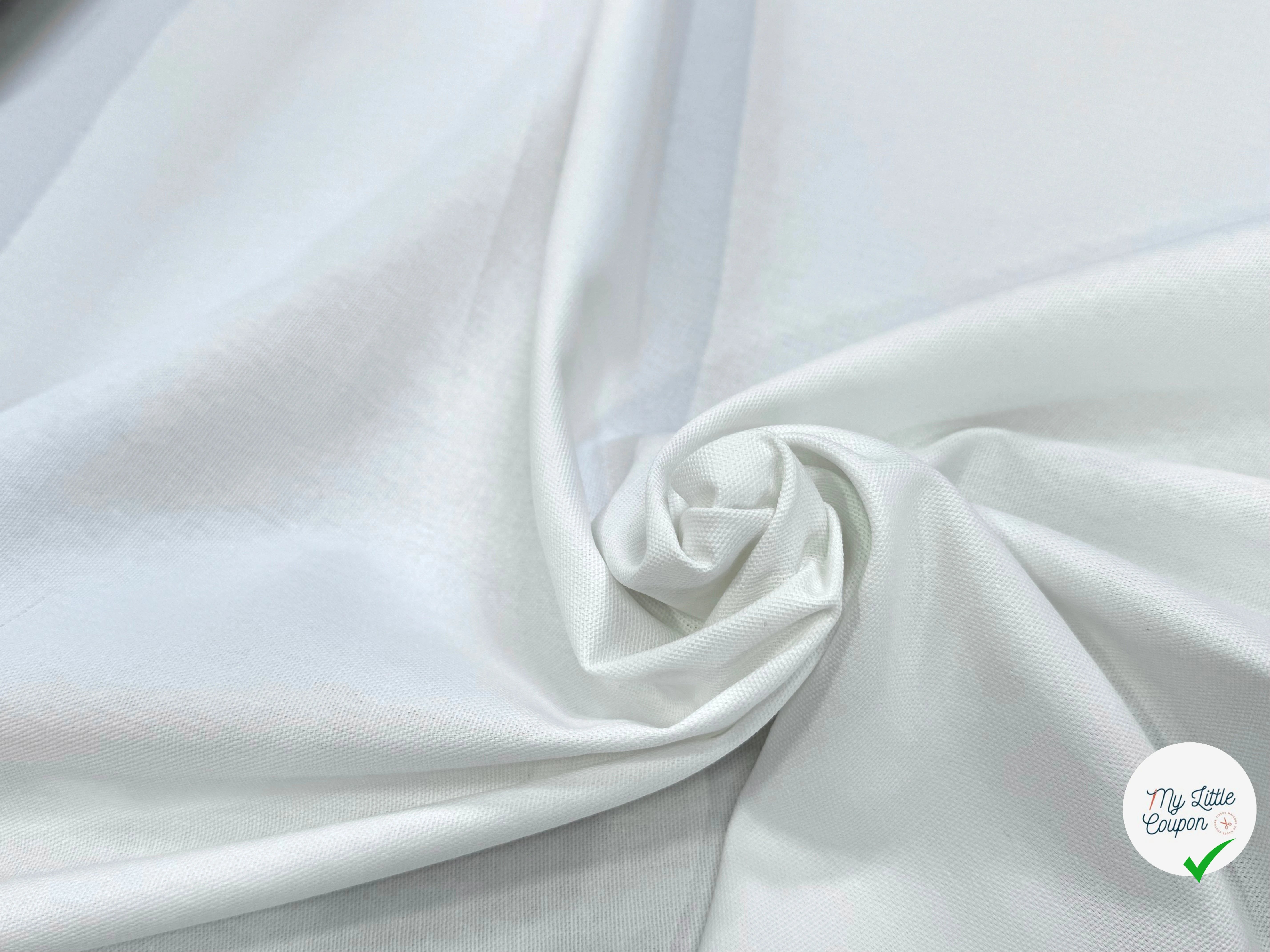 BACHETTE DE COTON GORDON BLANC CASSÉ LAIZE 155 - My Little Coupon