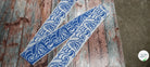 BANDE ÉLASTIQUE TISÉE ABSTRAIT BLEU ROI - My Little Coupon