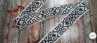 BANDE ÉLASTIQUE TISÉE BAROQUE NOIR - My Little Coupon