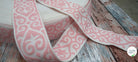 BANDE ÉLASTIQUE TISÉE BAROQUE ROSE - My Little Coupon