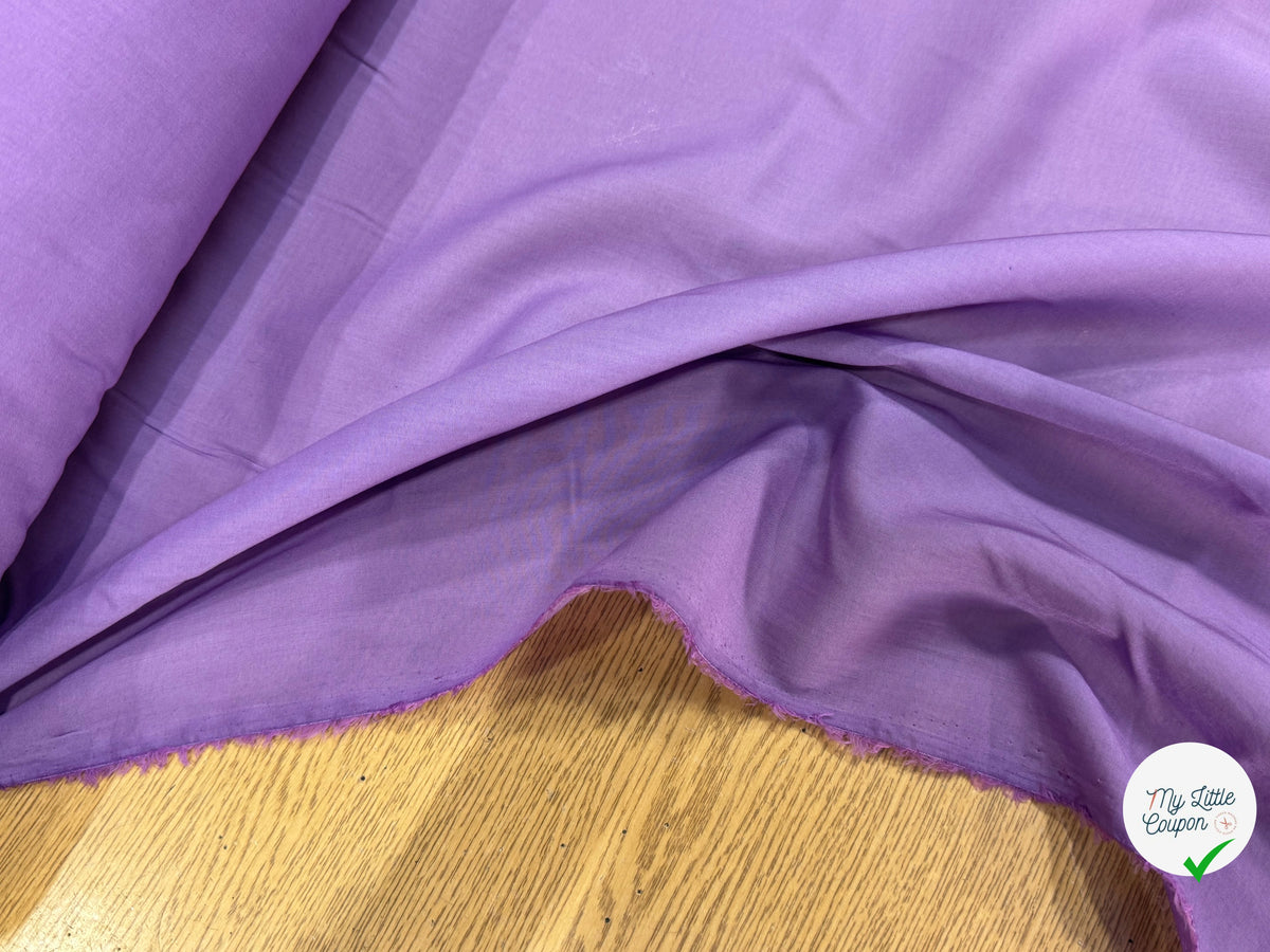 BATISTE DE COTON LÉGÈRE LILAS 100% COTON - My Little Coupon