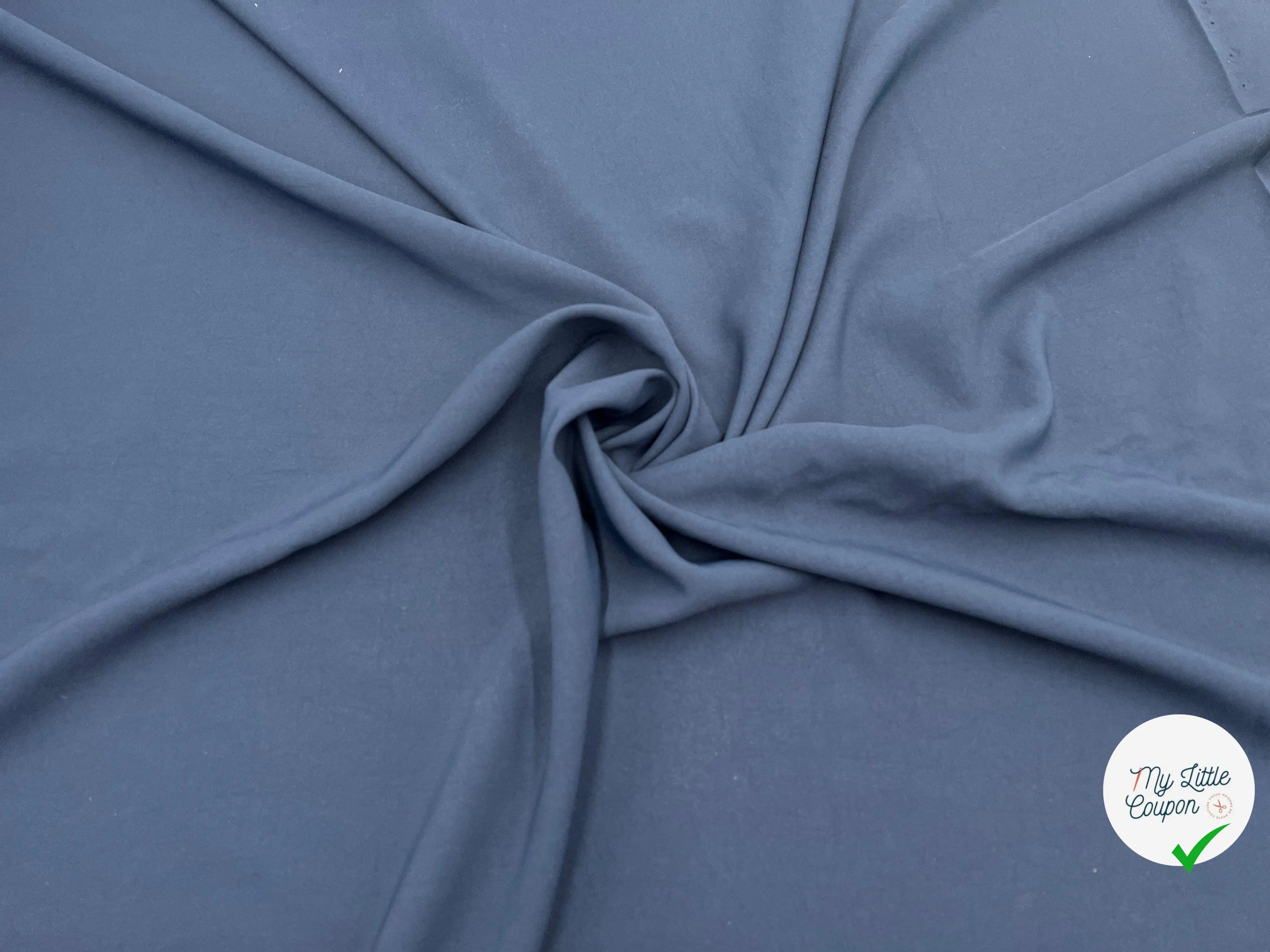 BENGALINE BLEU MARINE - My Little Coupon - tissu - coudre