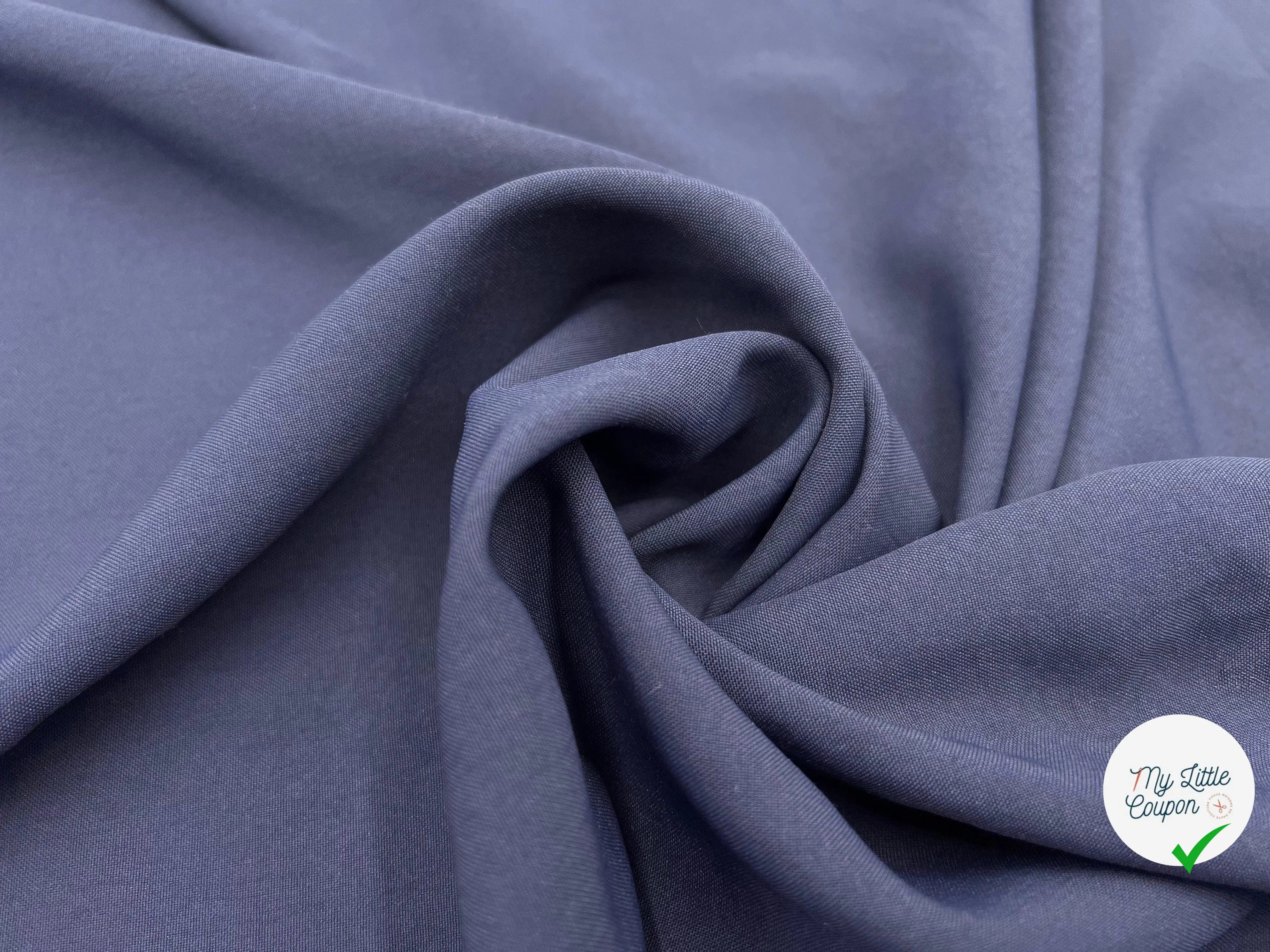 BENGALINE BLEU MARINE - My Little Coupon - tissu - coudre