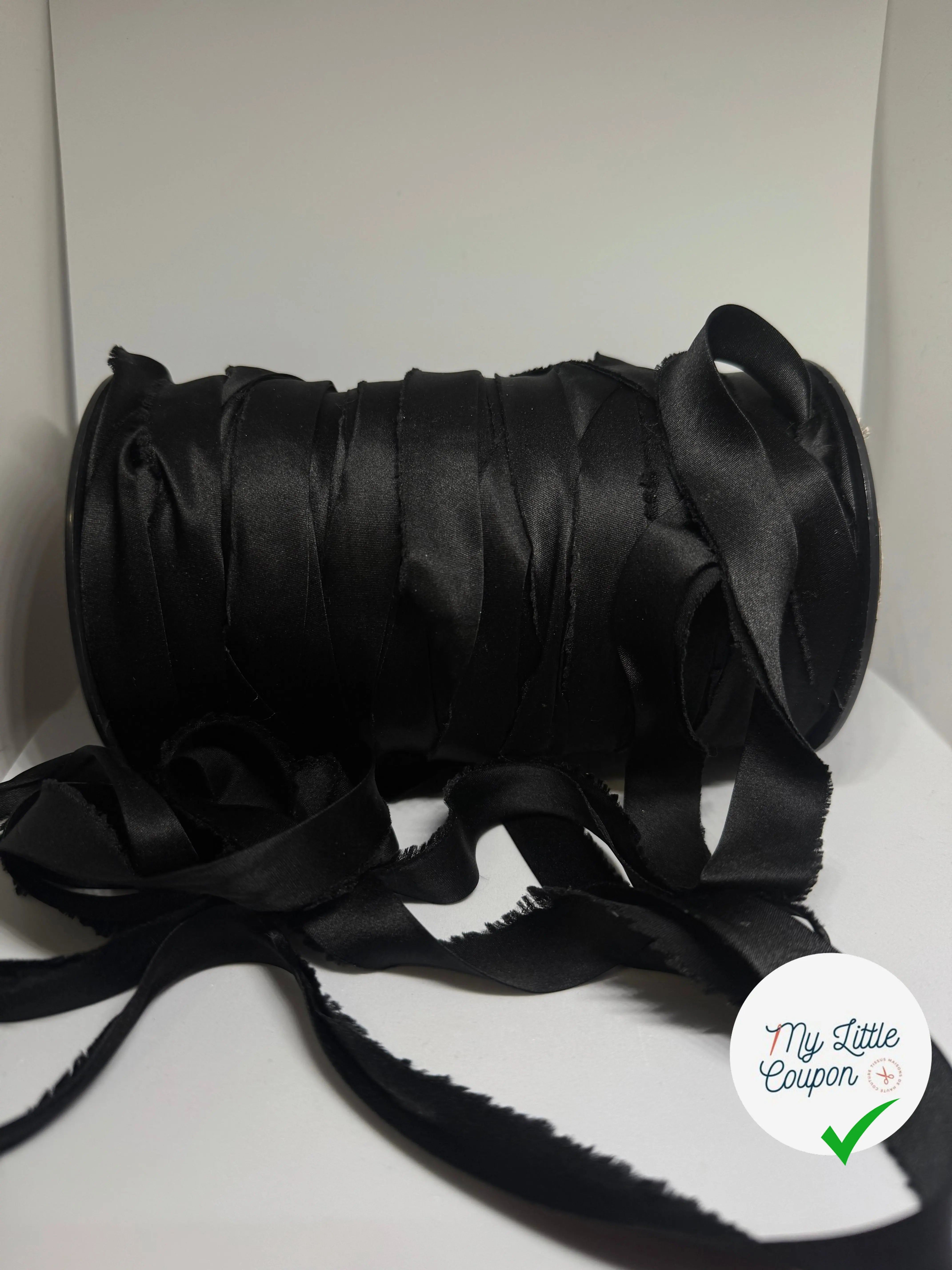 BIAIS NOIR 30MM SOIE - My Little Coupon