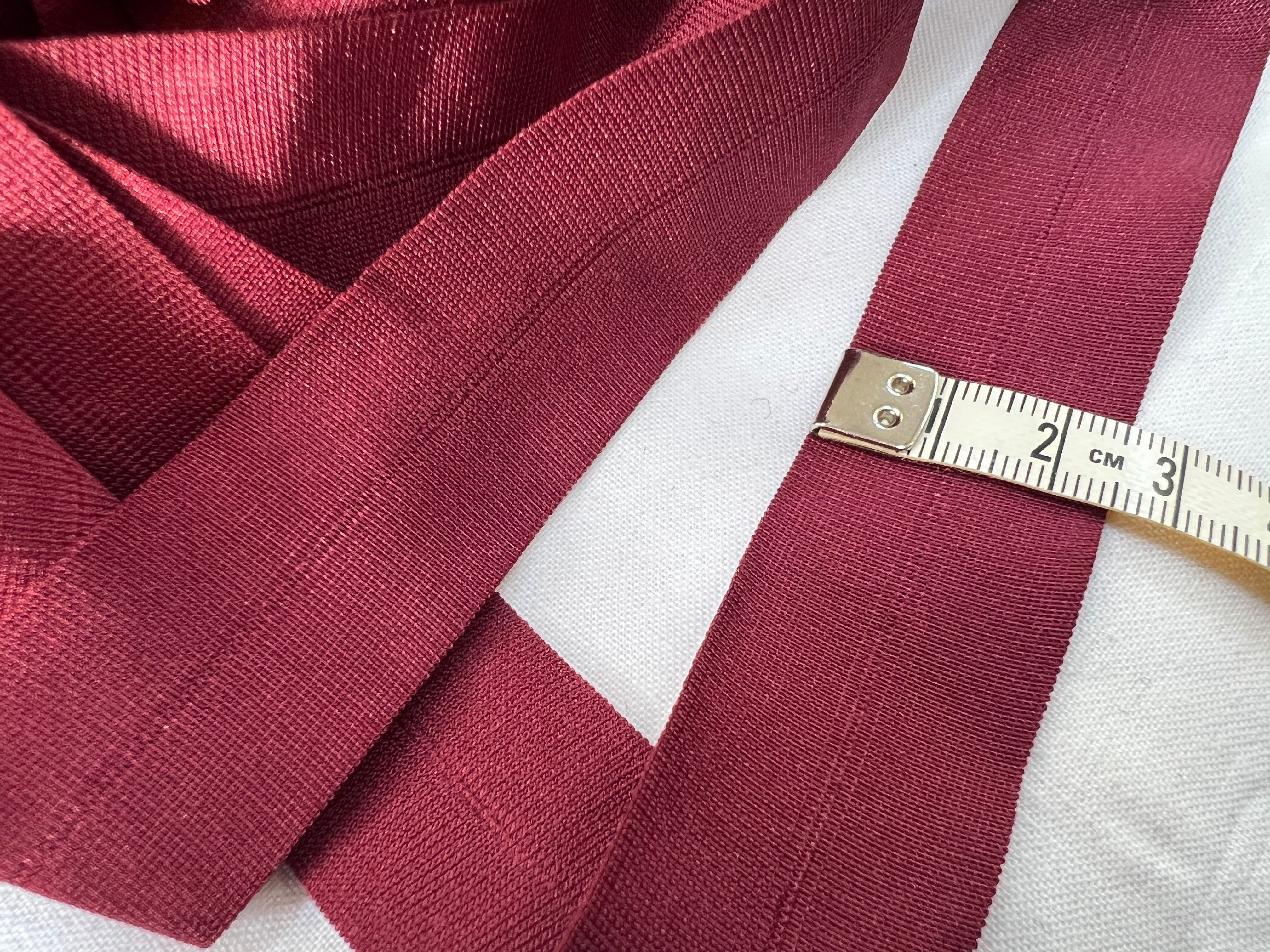 BIAIS PLAT ÉLASTIQUE LINGERIE 25mm bordeaux - My Little Coupon