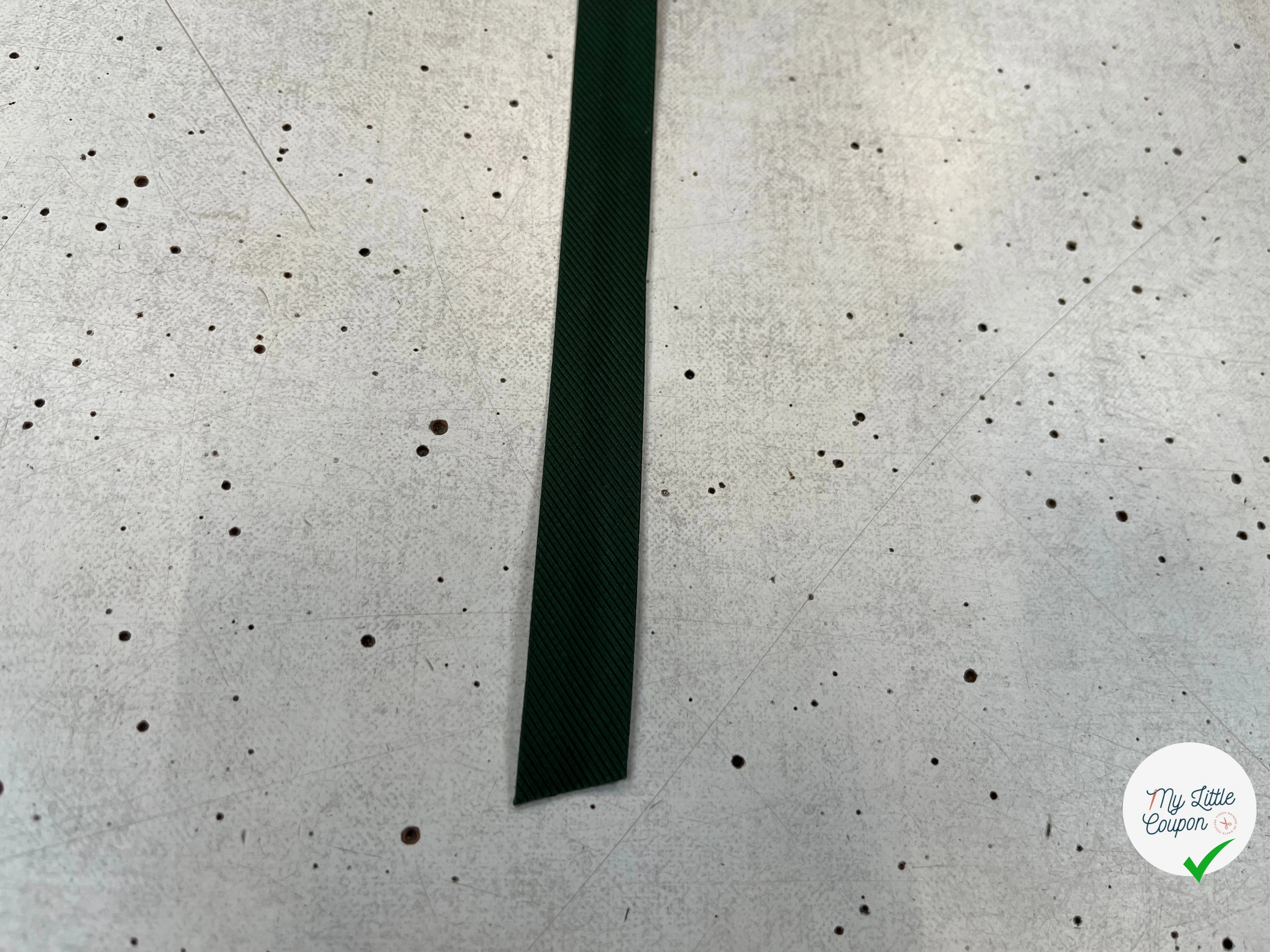 BIAIS VERT SAPIN EFFET DRILL 100% viscose 14mm - My Little Coupon