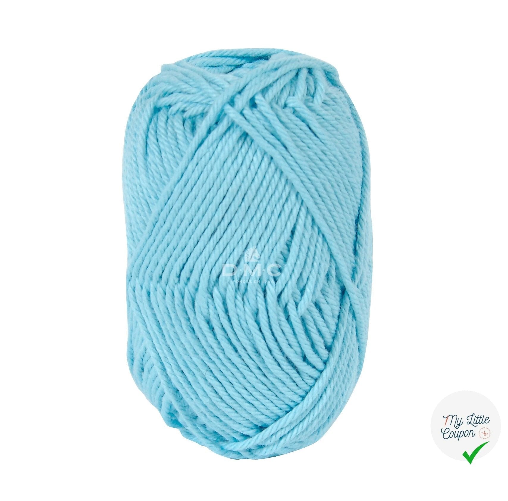 BOBINE DE HAPPY COTTON DMC 20 G BLEU TURQUOISE - My Little Coupon