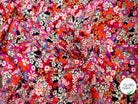 BORKEN CREPE TISSU IMPRIMÉ TACHES FUCHSIA - My Little Coupon
