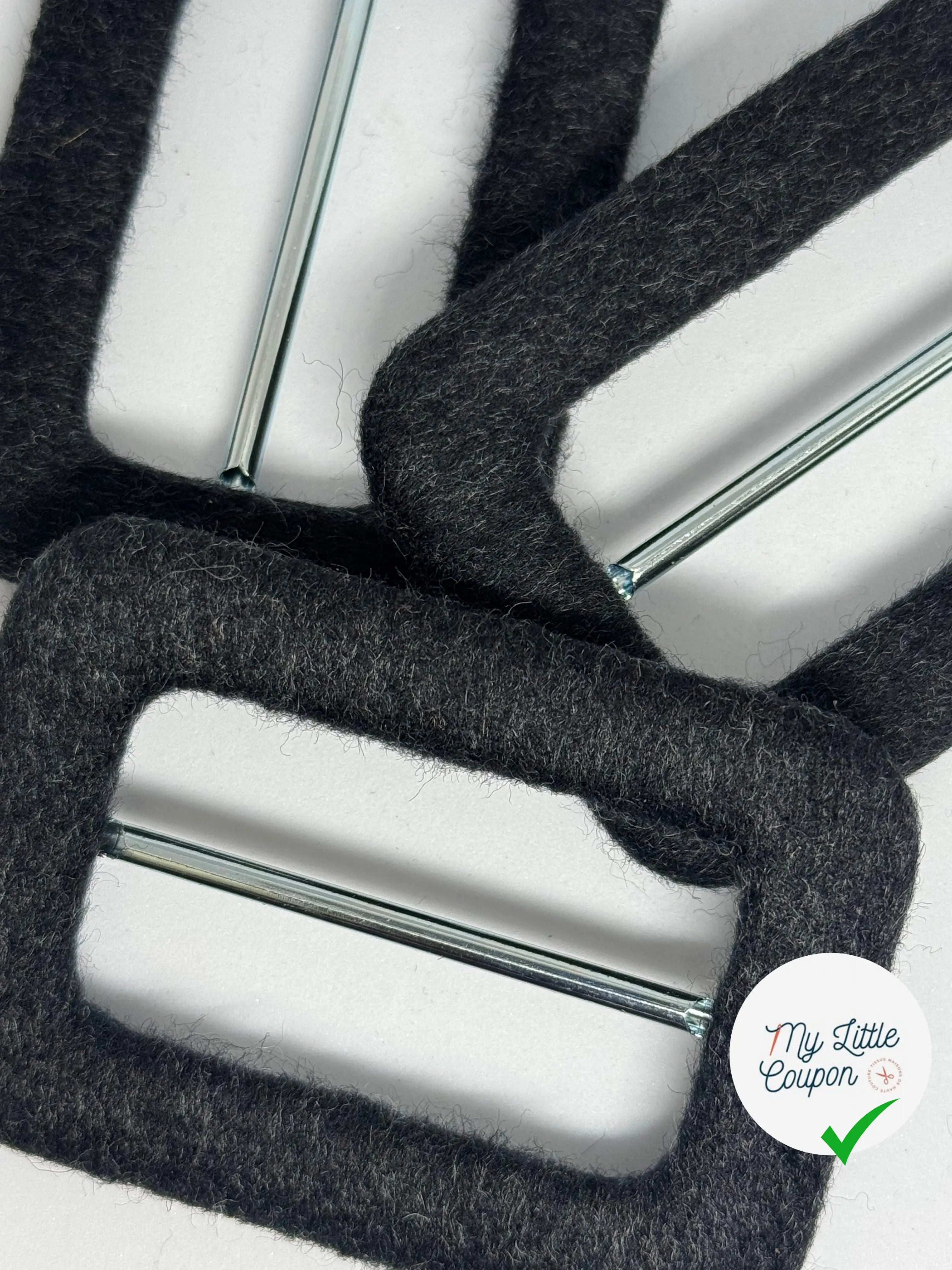 BOUCLE CEINTURE GRIS ANTHRACITE 70MM - My Little Coupon