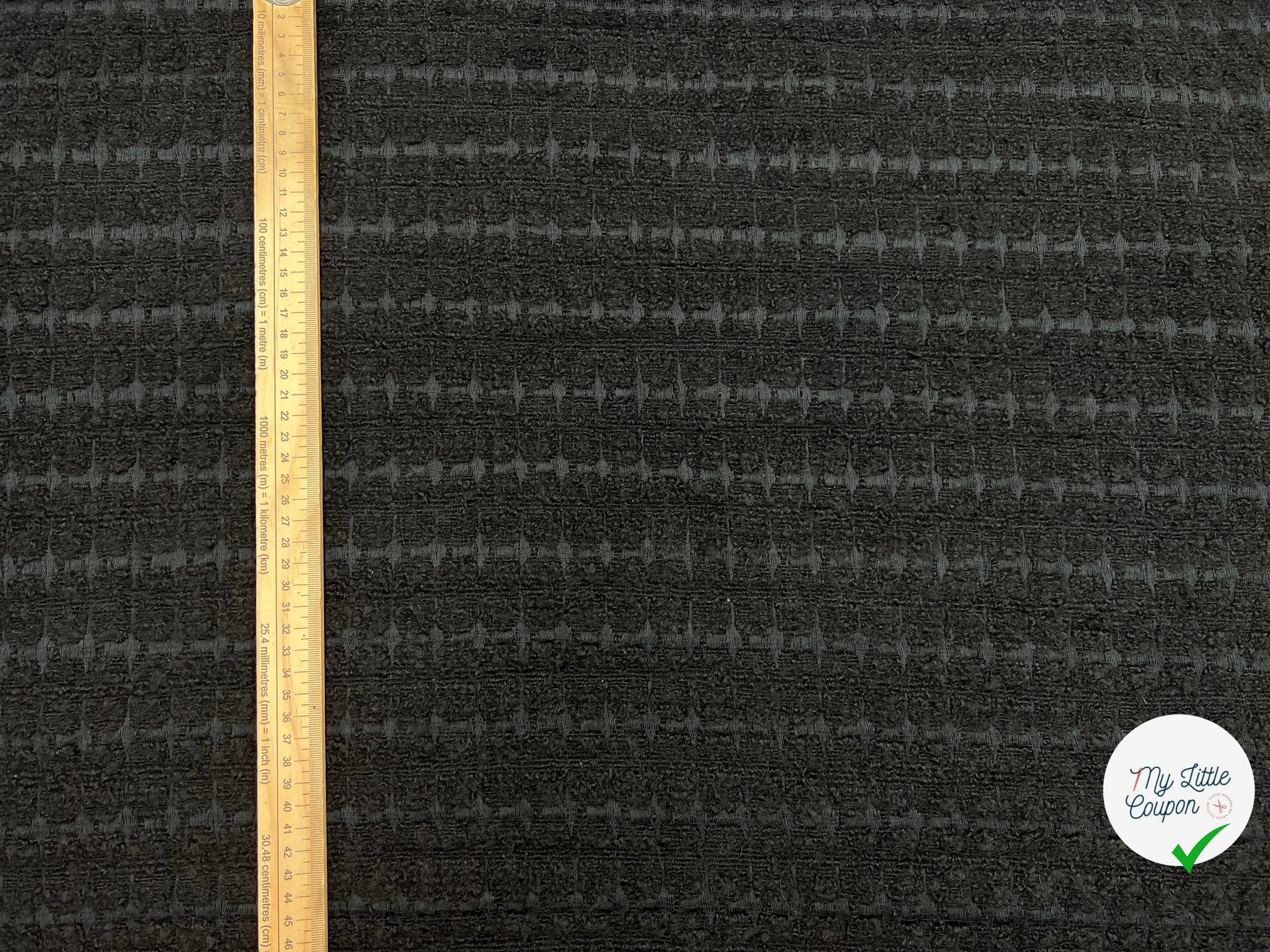 BOUCLETTE NOIRE CHICISSIME - My Little Coupon - tissu - coudre