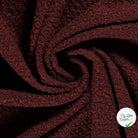 Bouclette stretch unie bordeaux