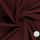 Bouclette stretch unie bordeaux