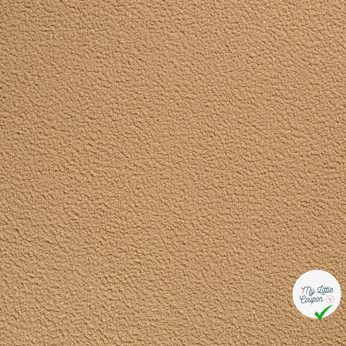 Bouclette stretch unie camel