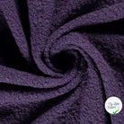 Bouclette stretch unie noir carbone