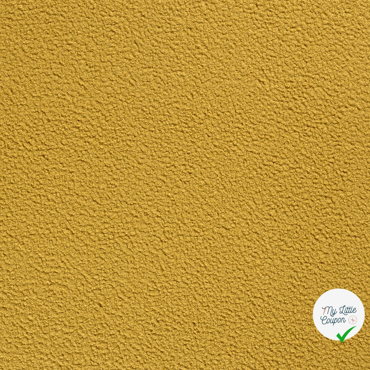Bouclette stretch unie ocre