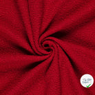 Bouclette stretch unie rouge