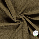 Bouclette stretch unie vert kaki