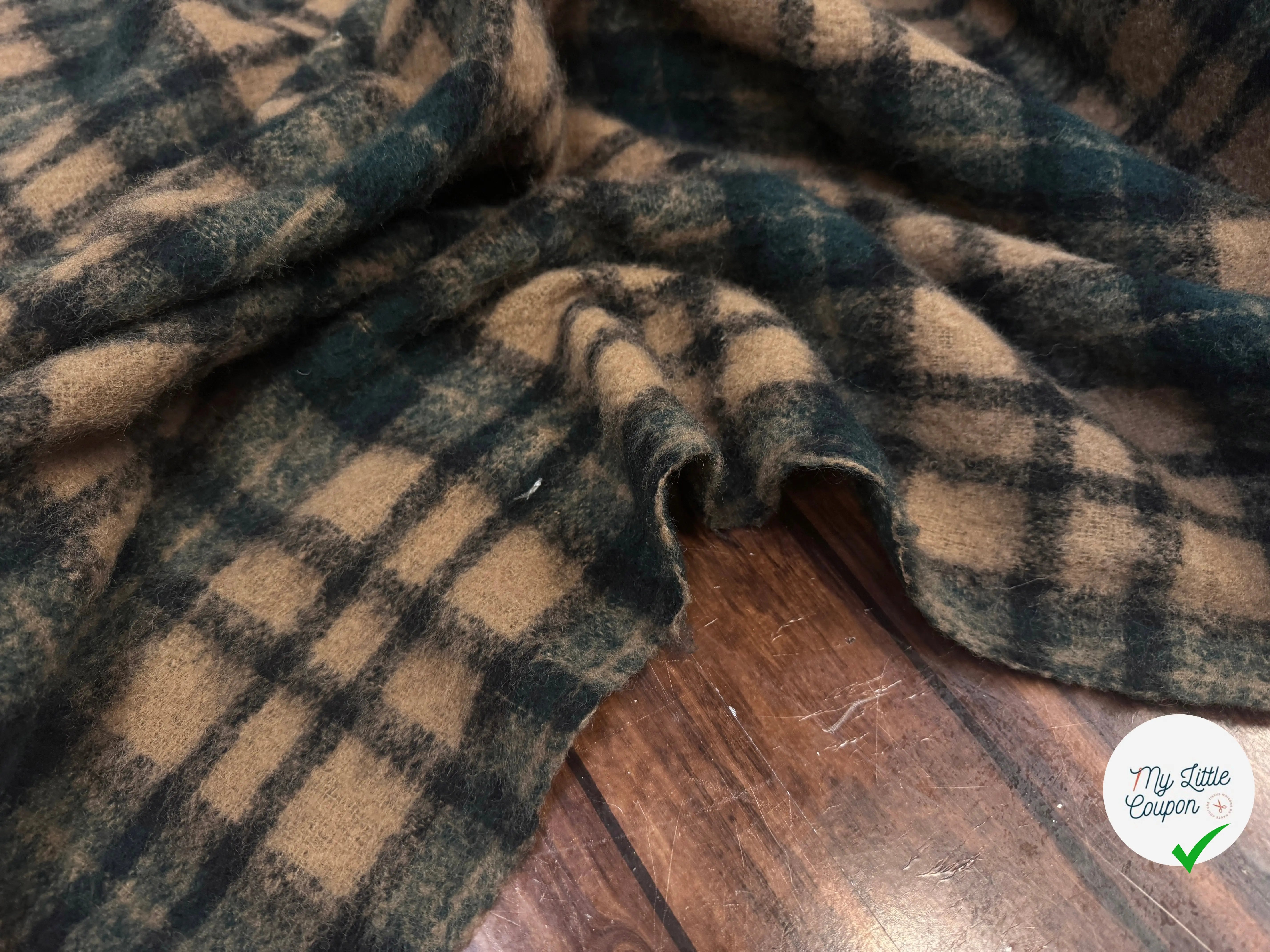 BOUCLETTE TARTAN MARRON VERT - My Little Coupon