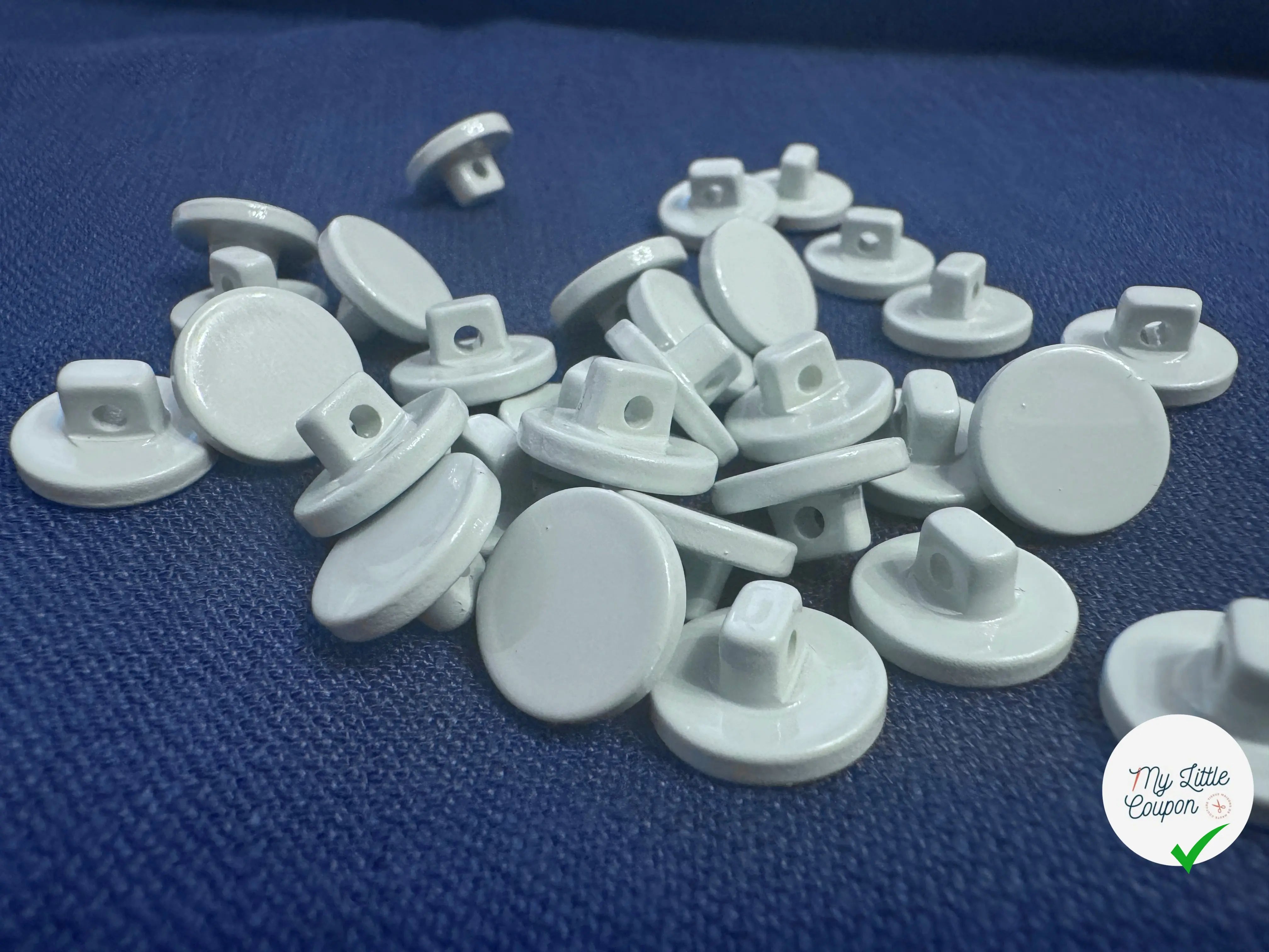 BOUTON À QUEUE GRIS BLEU 13MM - LOT DE 10 - My Little Coupon