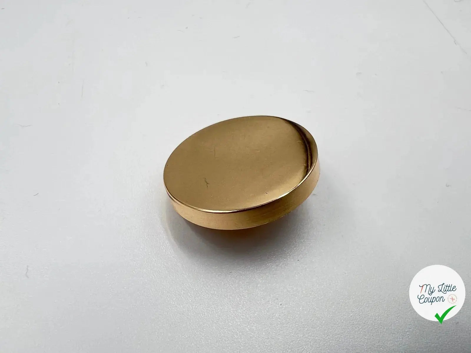 BOUTON MÉTAL DORÉ 28MM - My Little Coupon - tissu - coudre