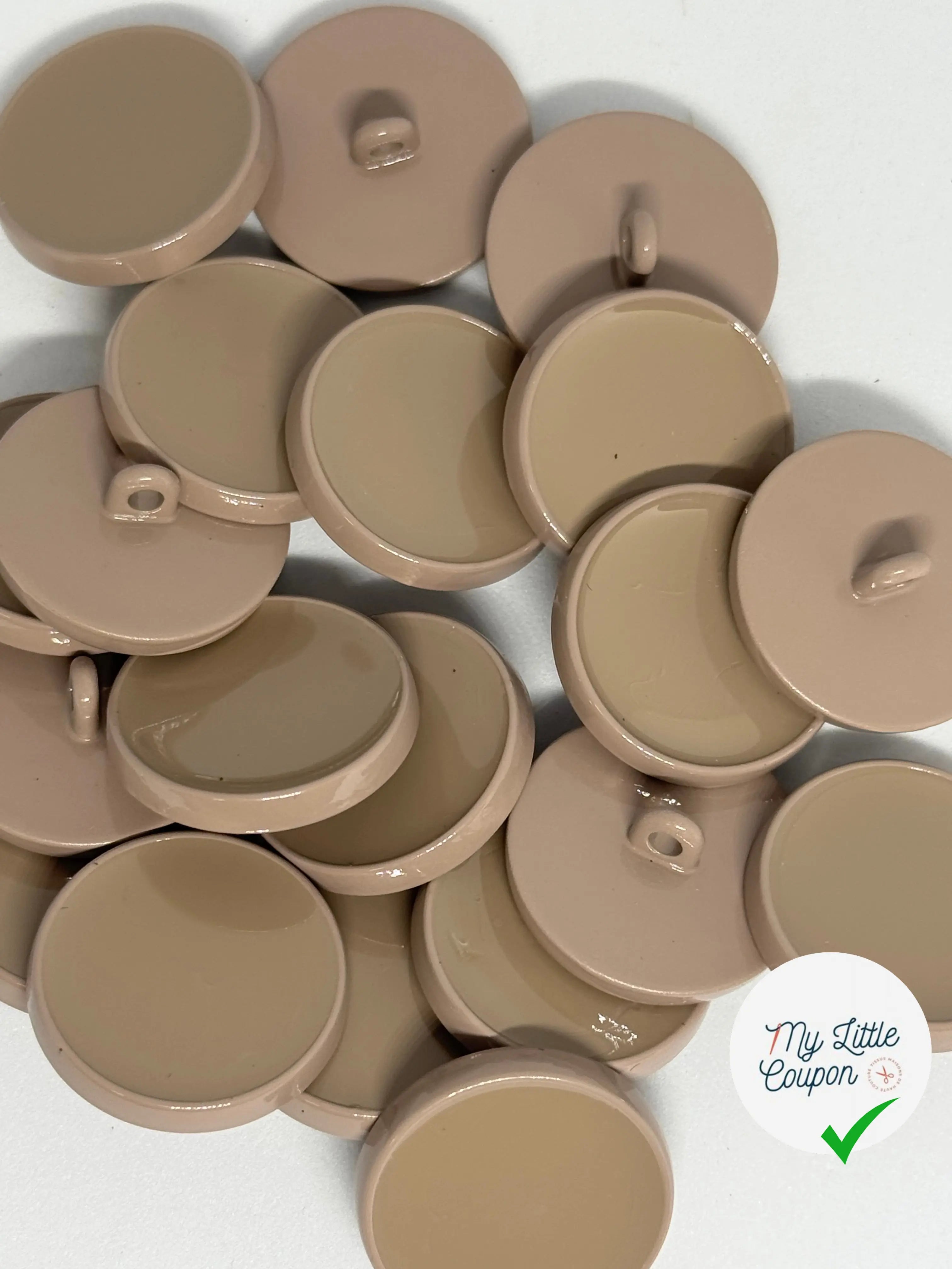 BOUTON À QUEUE MÉTAL MARRON TAUPE - My Little Coupon