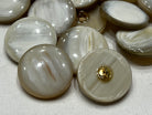 BOUTON BLANC NACRÉ (lot de 6) 25mm - My Little Coupon