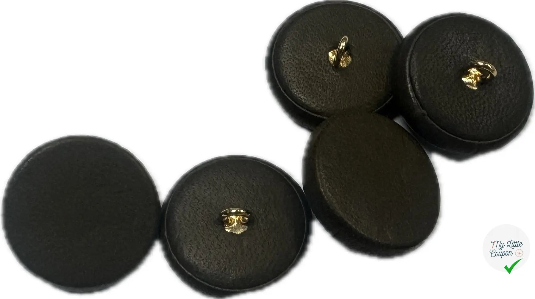 BOUTON CUIR A QUEUE (lot de 2) - My Little Coupon