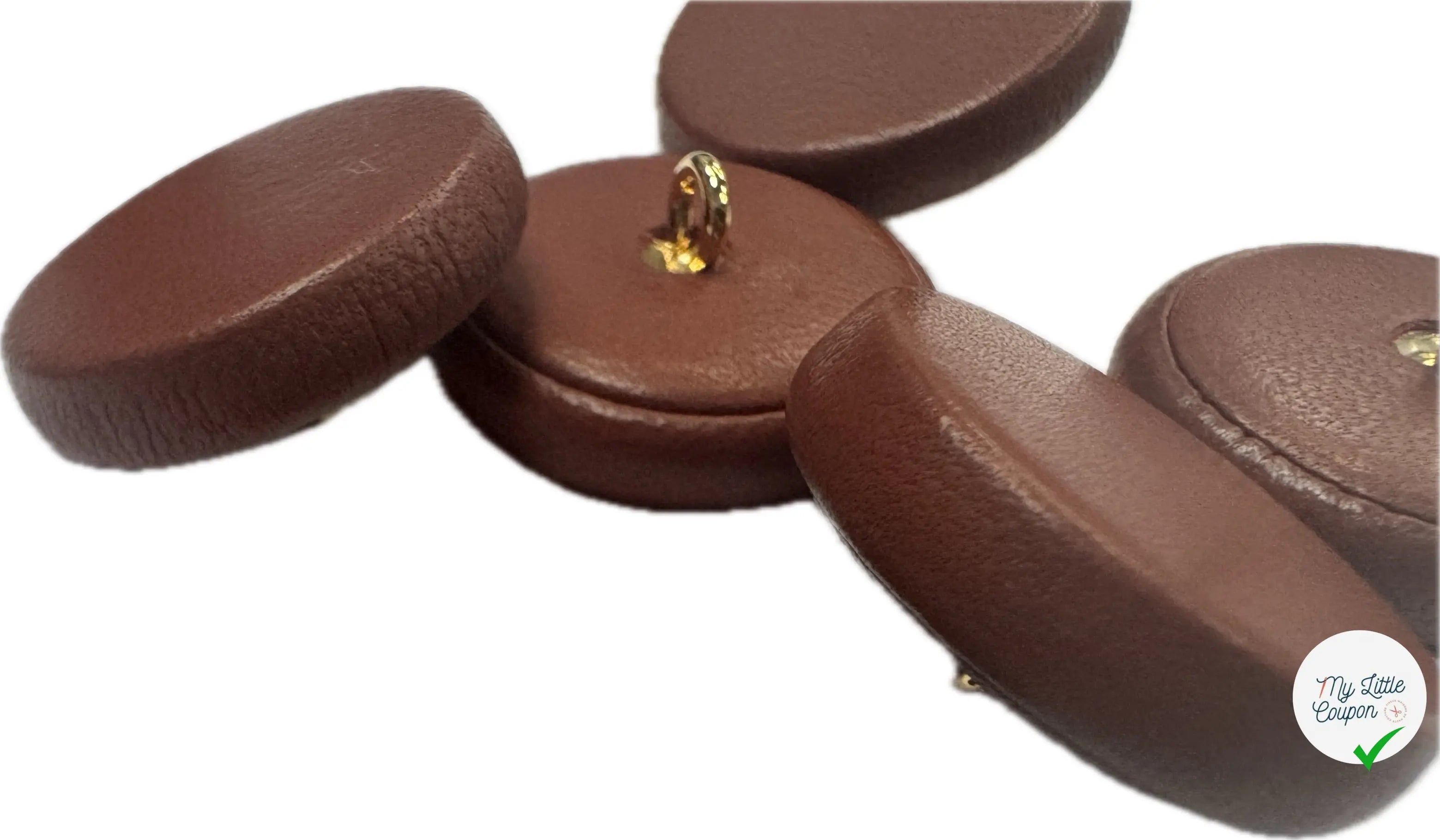 BOUTON CUIR A QUEUE (lot de 2) - My Little Coupon