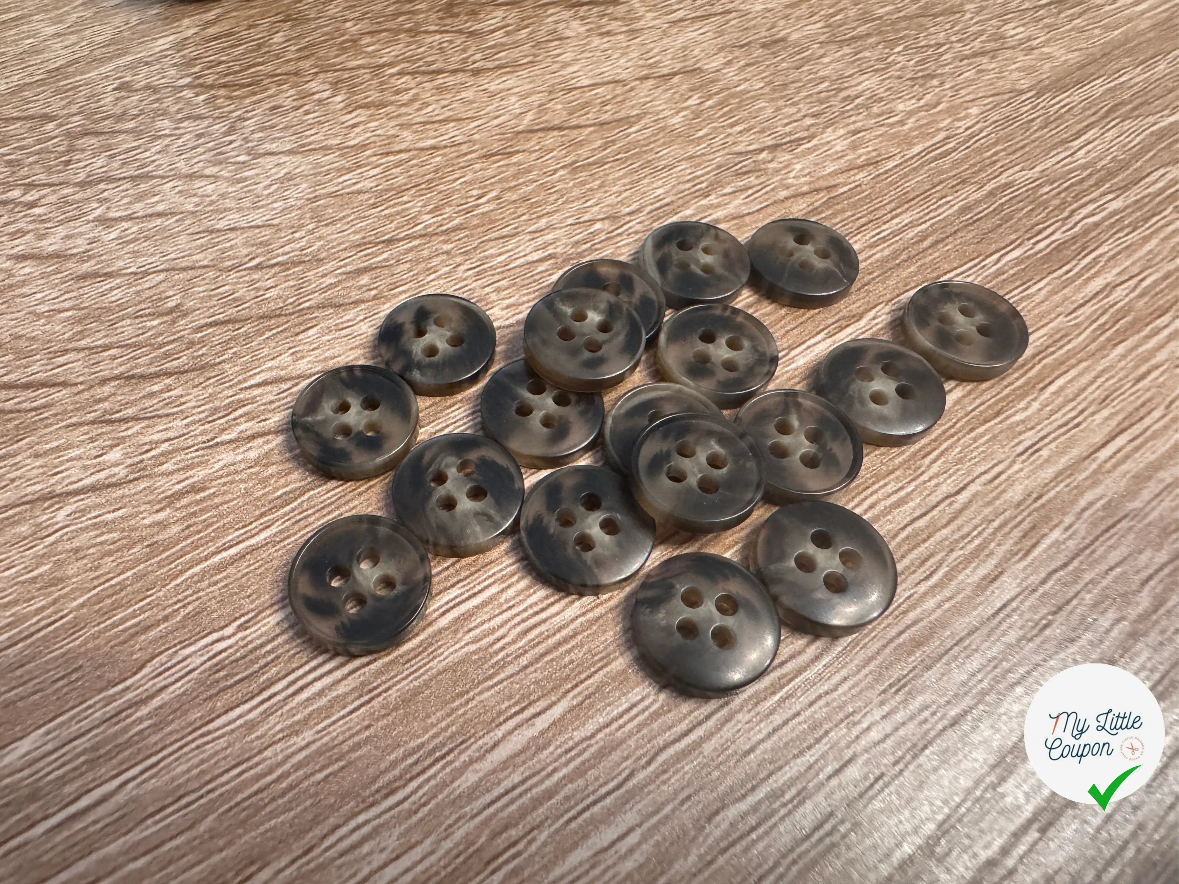 BOUTON CUIVRÉ 12 MM - LOT DE 10 - My Little Coupon