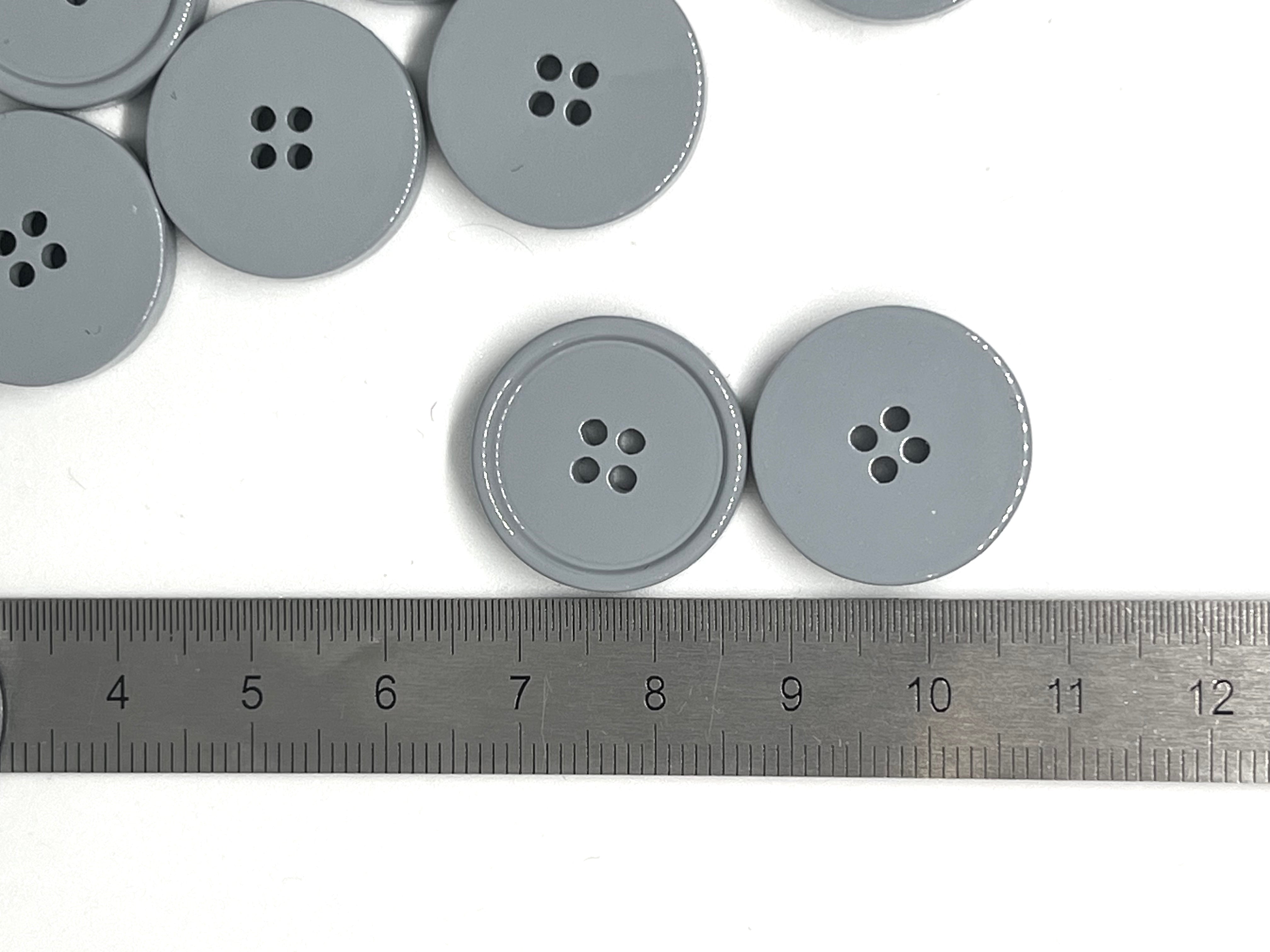BOUTON GRIS 20mm - lot de 2 - My Little Coupon
