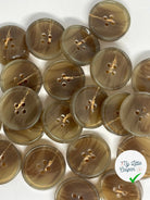 BOUTON KAKI A 4 TROU MARBRÉ 24MM - My Little Coupon