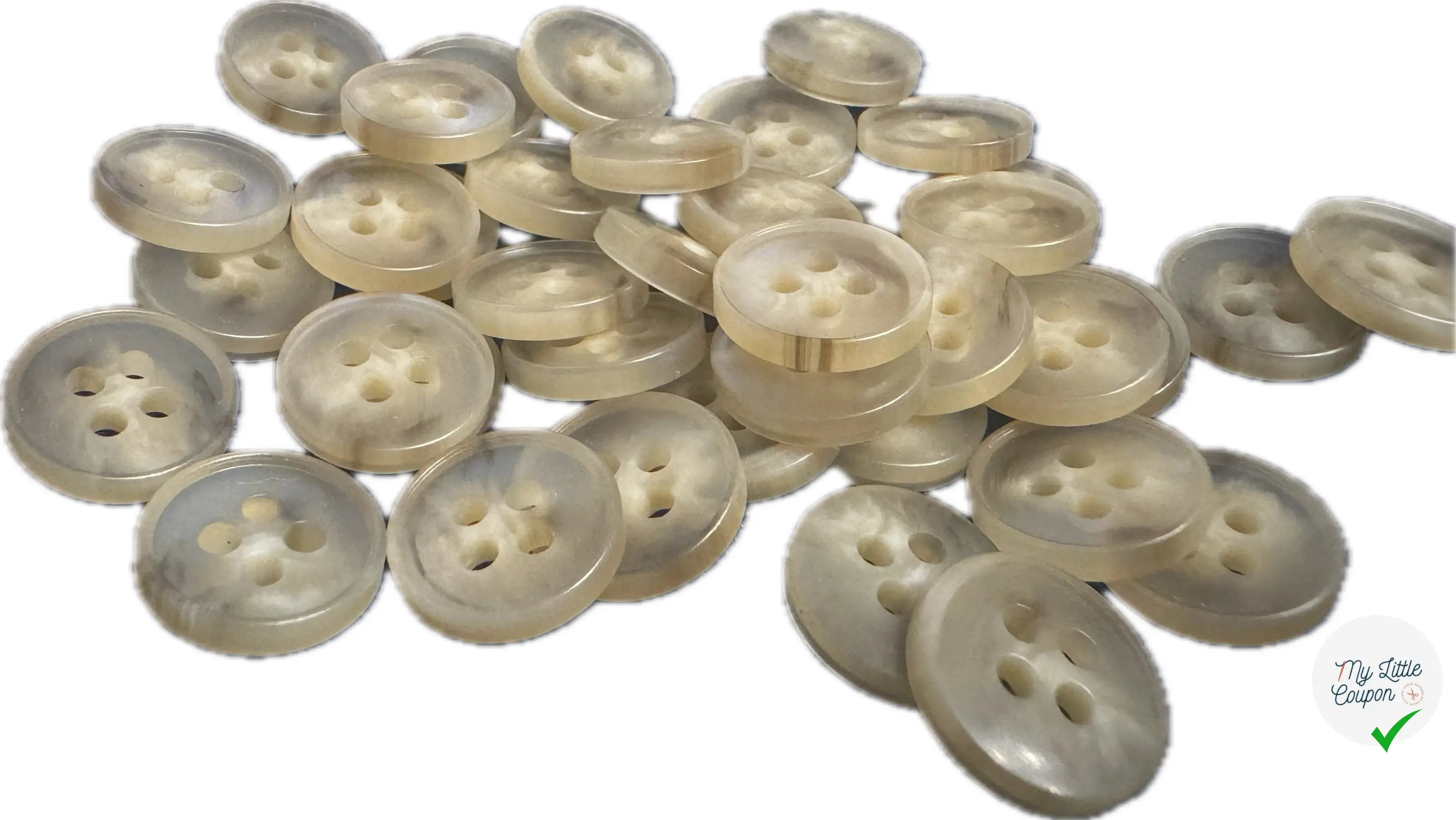 BOUTON MARBRÉ 13 MM - LOT DE 10 - My Little Coupon