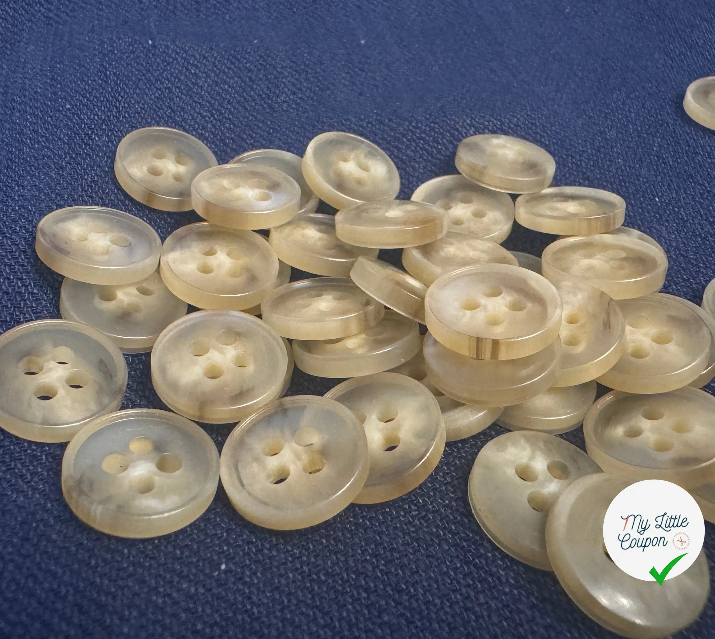BOUTON MARBRÉ 13 MM - LOT DE 10 - My Little Coupon
