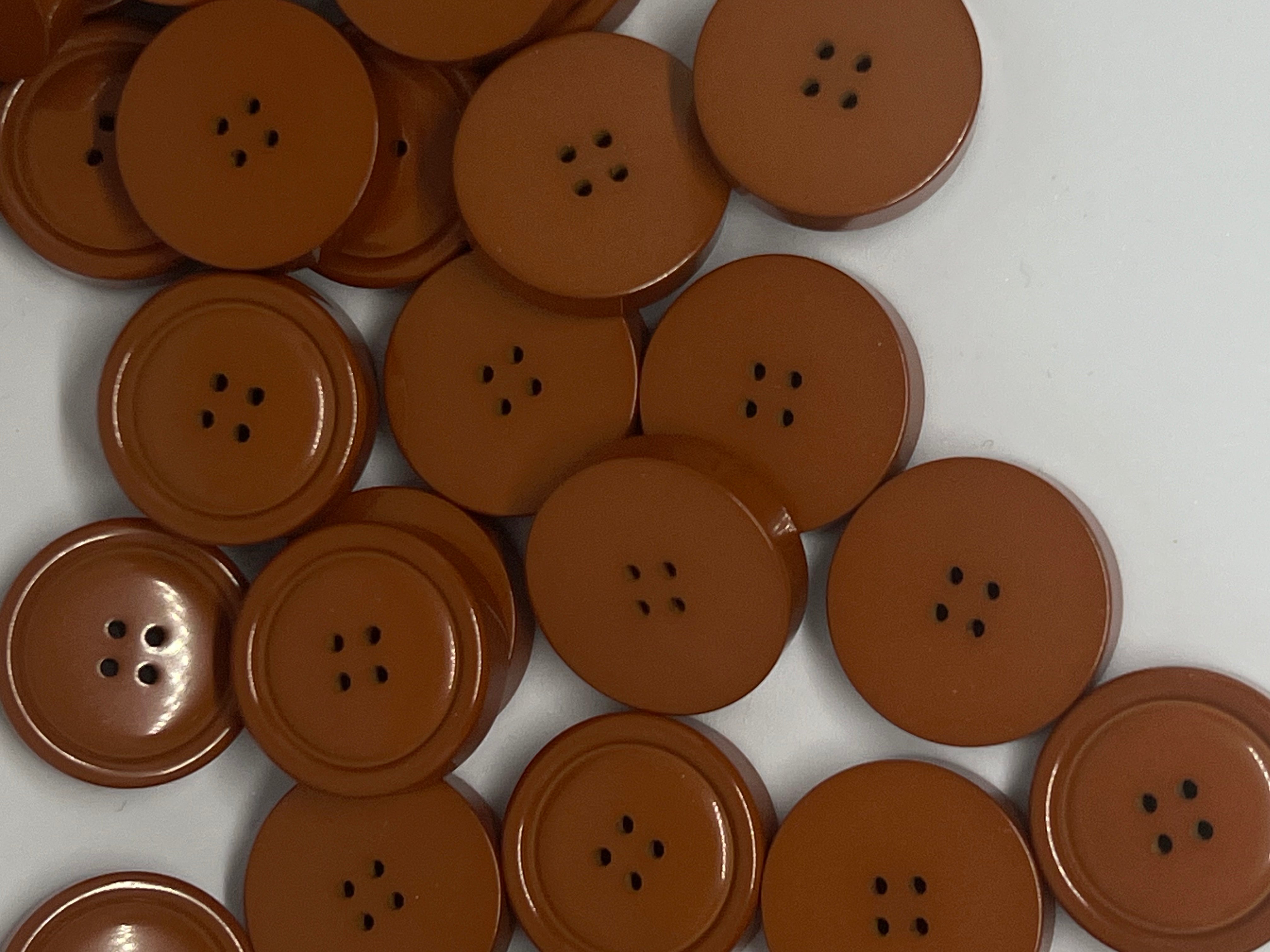 BOUTON MARRON CLAIR 25mm - lot de 2 - My Little Coupon
