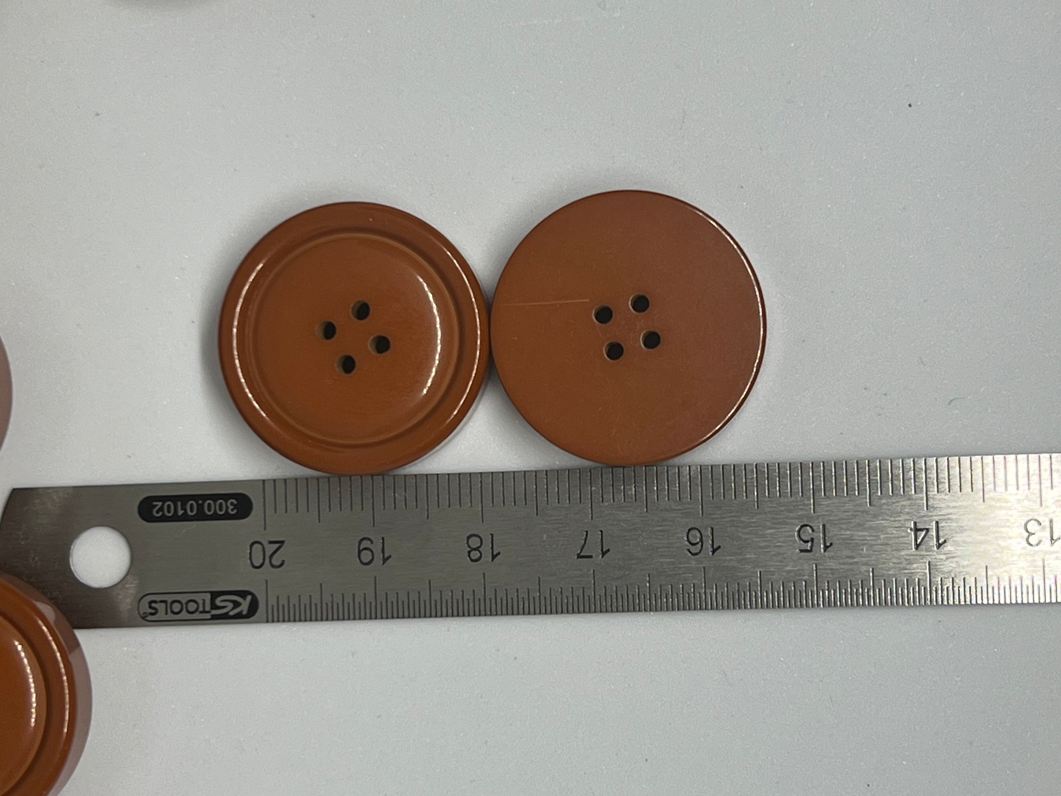 BOUTON MARRON CLAIR 25mm - lot de 2 - My Little Coupon