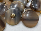 BOUTON MARRON NACRÉ (lot de 6) 25mm - My Little Coupon