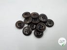 BOUTON POLYESTER 15MM TABACCO - My Little Coupon - tissu - coudre