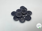 BOUTON POLYESTER 18MM BLEU GRIS - My Little Coupon - tissu - coudre