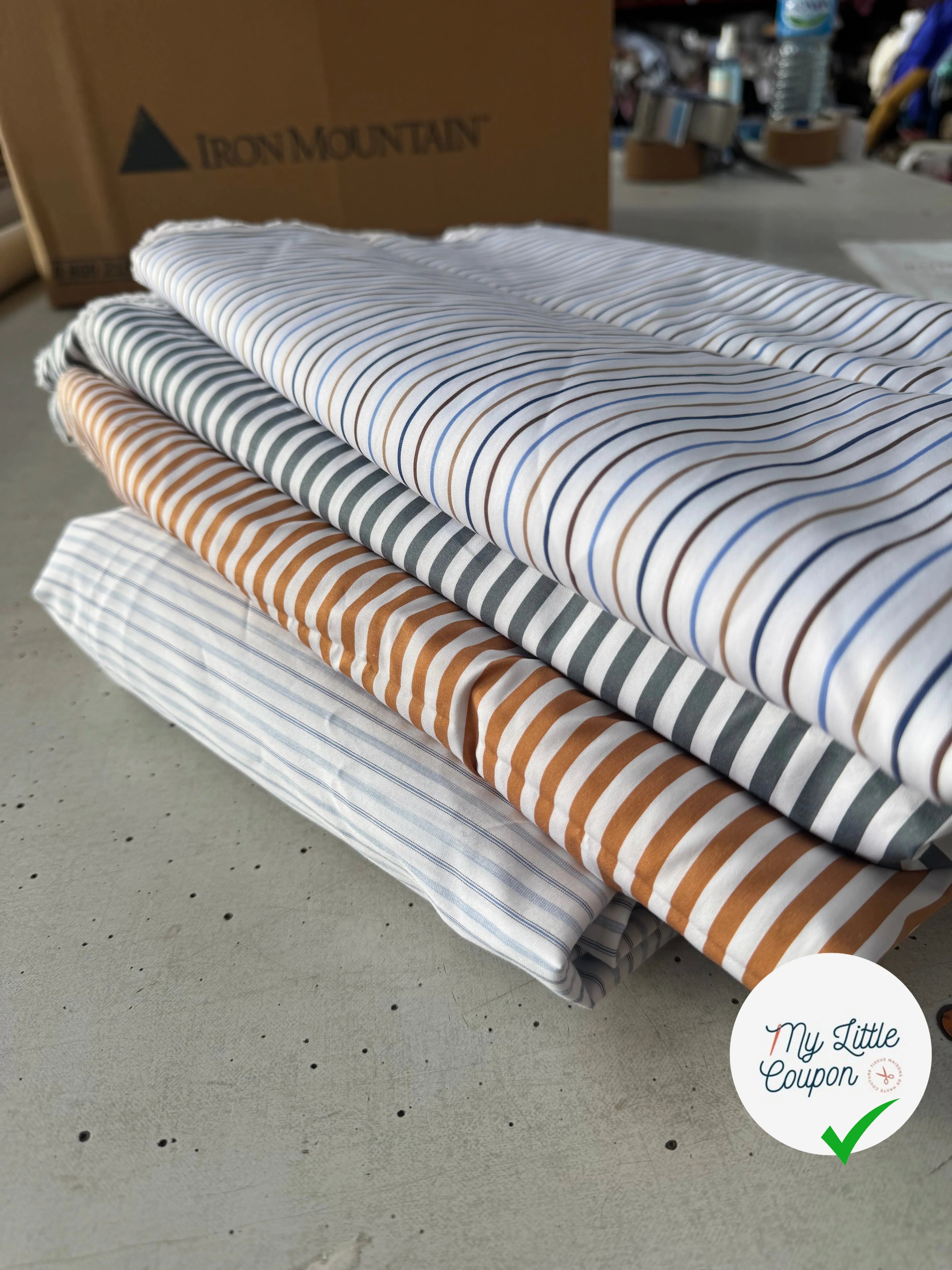 BOX MONTE-CARLO TISSU CHEMISE POPELINE - My Little Coupon