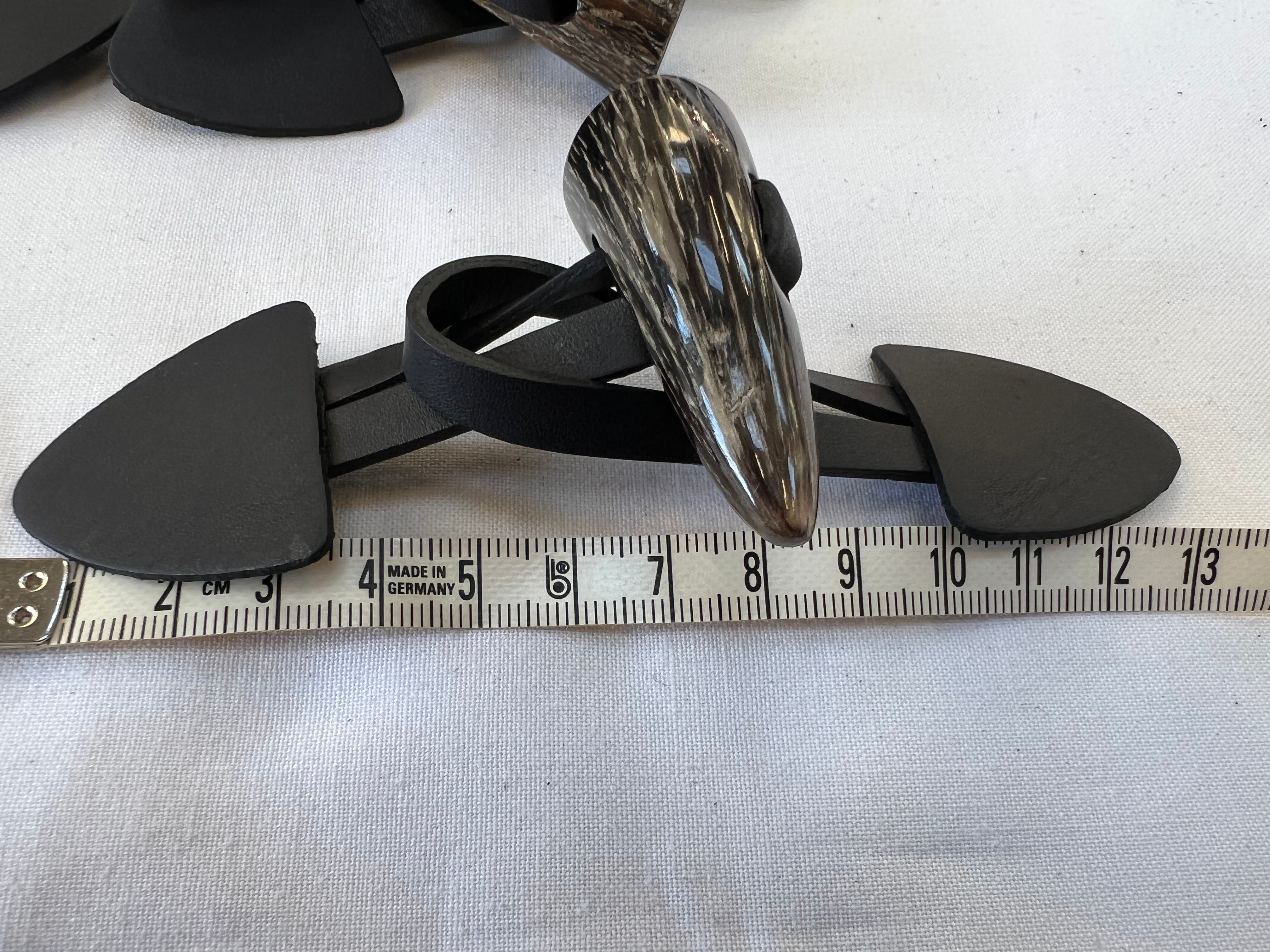 BRANDEBOURG CUIR Noir, précollé à coudre - My Little Coupon